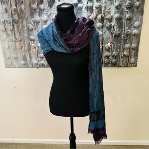 ⭐️ Pashmina Blue and Purple Scarf